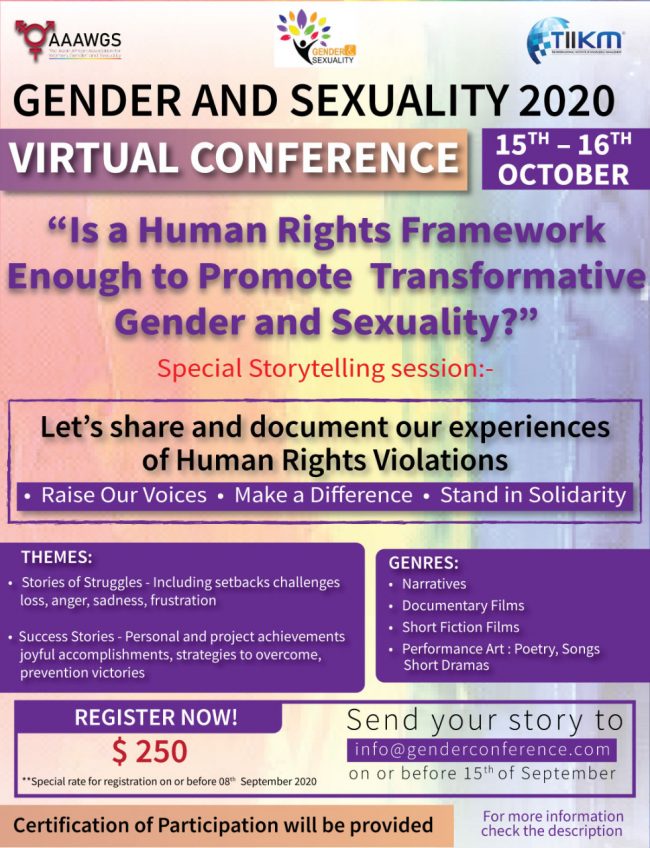 IS A HUMAN RIGHTS FRAMEWORK ENOUGH TO PROMOTE TRANSFORMATIVE GENDER AND SEXUALITY?